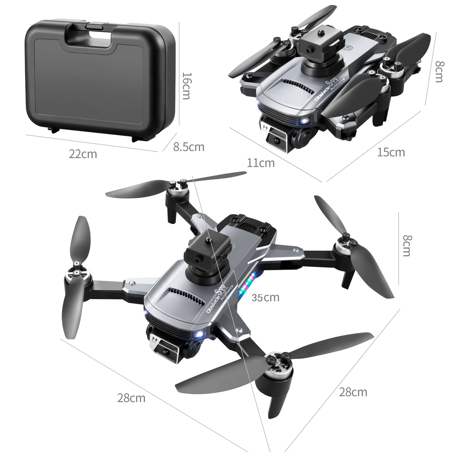 YLRC-S99-MAX-WiFi-FPV-mit-HD-ESC-Dual-Kamera-360deg-Infrarot-Hindernisvermeidung-Optische-Flussposit-1995012-25